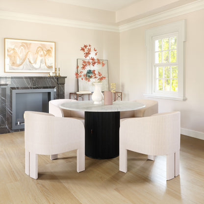 Hull Accent Chair - Beige Stylish Upholstered Chair for Cozy and Contemporary Spaces