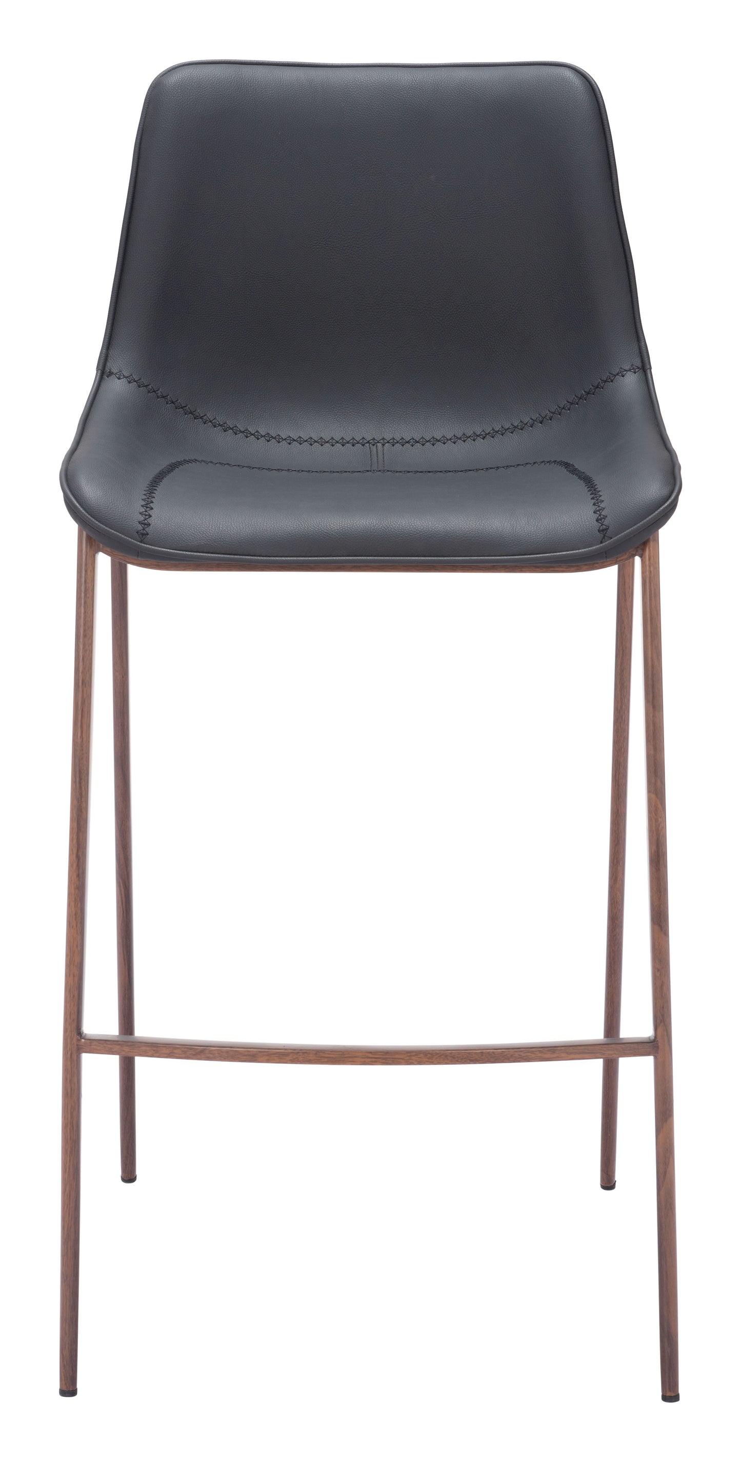 Magnus Barstool (Set of 2) Black & Walnut