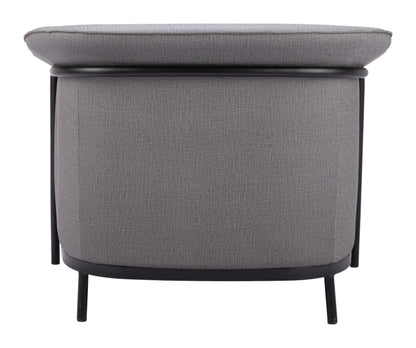 Burry Accent Chair - Slate Gray Stylish Upholstered Chair for Contemporary Home Decor