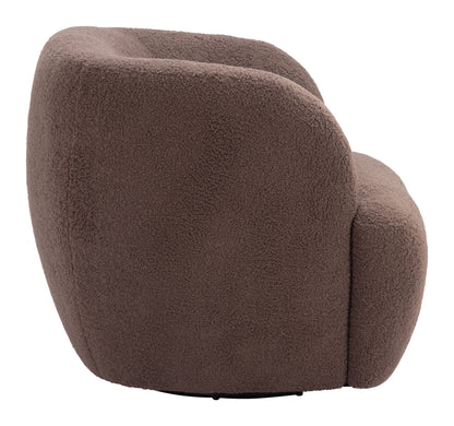 Govan Swivel Chair - Brown Stylish and Comfortable Swivel Chair for Modern Living Spaces or Offices