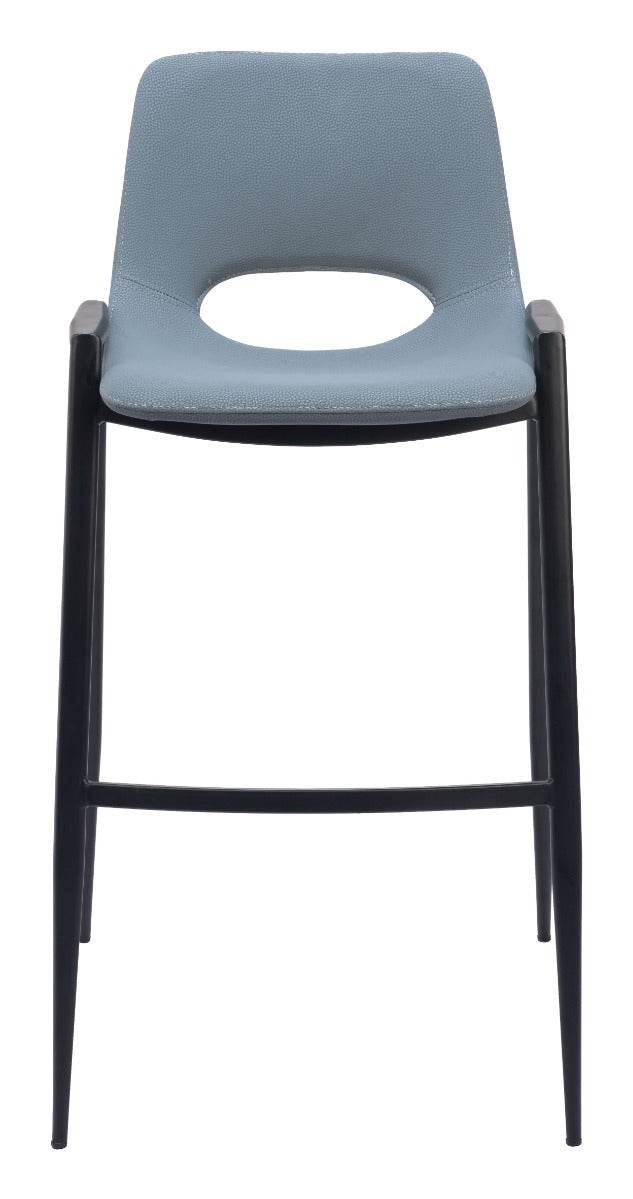 Desi Barstool (Set of 2) Azure Gray