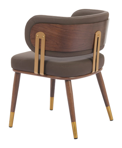 Brew Dining Chair (Set of 2) Brown & Walnut – Elegant and Comfortable Brown & Walnut Dining Chairs for Modern Dining Spaces