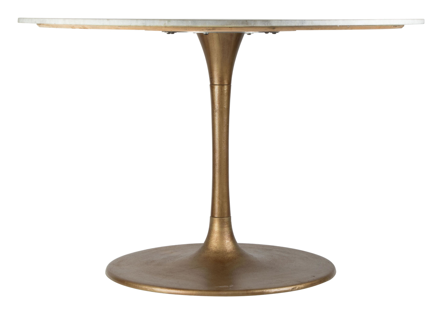 Ithaca Dining Table White & Gold