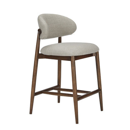 Modrest Blum Modern Beige Linen Counter Chair – A Stylish and Functional Addition to Your Contemporary Space