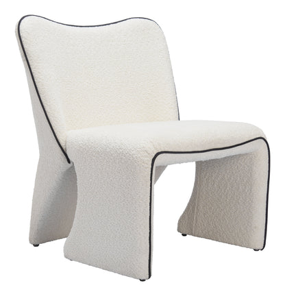 Novo Accent Chair Ivory – Chic and Comfortable Ivory Accent Chair for Living Room or Bedroom Decor