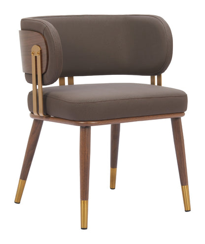 Brew Dining Chair (Set of 2) Brown & Walnut – Elegant and Comfortable Brown & Walnut Dining Chairs for Modern Dining Spaces