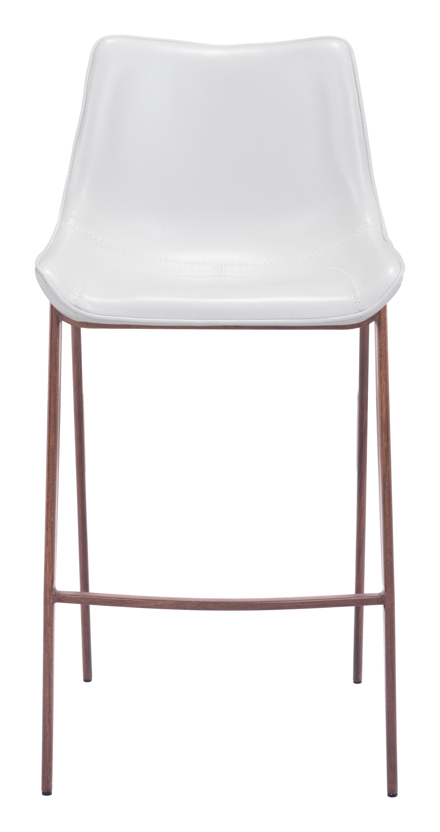 Magnus Barstool (Set of 2) White & Walnut