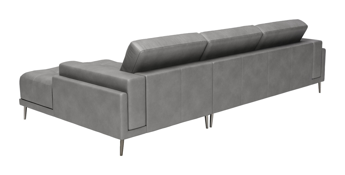 Bliss RAF Chaise Sectional Gray