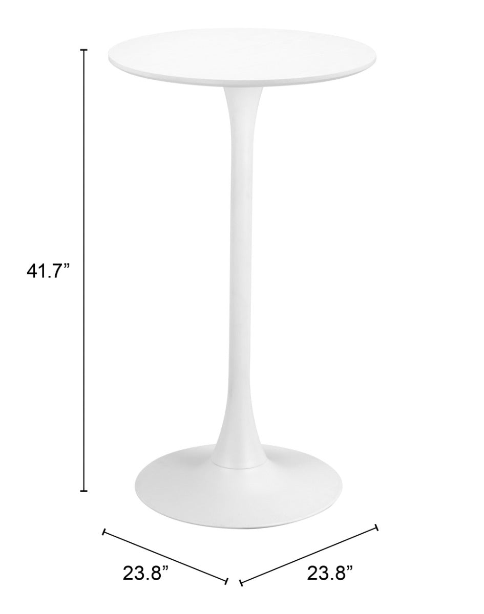 Auray Bar Table White