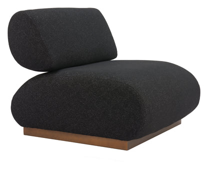 Barsa Accent Chair - Black Sleek and Modern Upholstered Chair for Contemporary Living Spaces