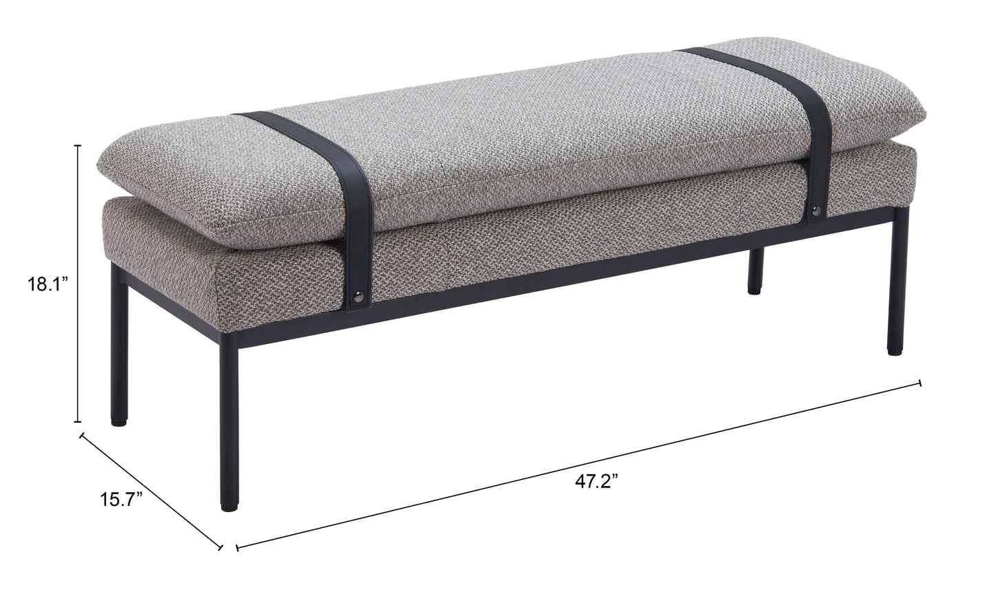 Padd Bench Gray