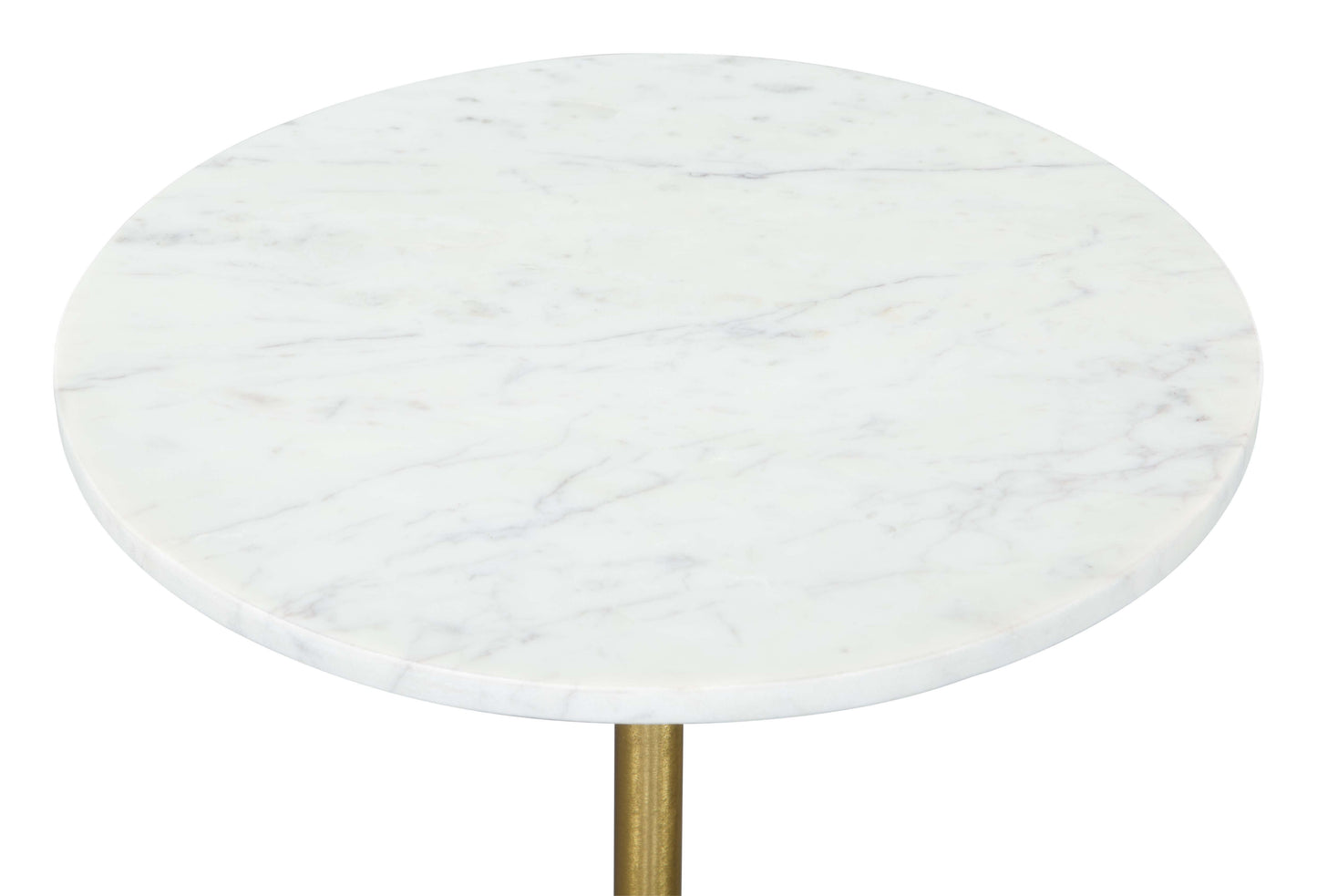 Cynthia Side Table White & Gold