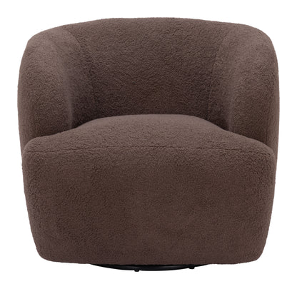 Govan Swivel Chair - Brown Stylish and Comfortable Swivel Chair for Modern Living Spaces or Offices