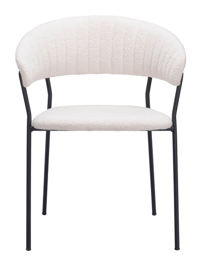 Josephine Dining Chair Set of 2 - Elegant Cream Design for Chic Dining Rooms and Modern Interiors