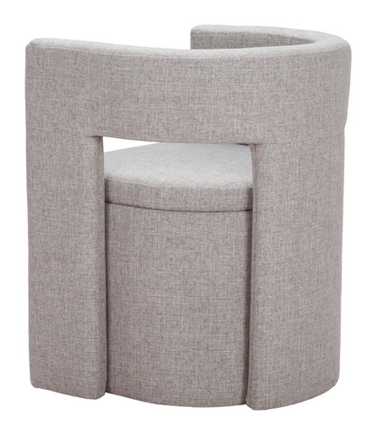 Papua Dining Chair - Gray Stylish and Comfortable Upholstered Chair for Modern Dining Rooms