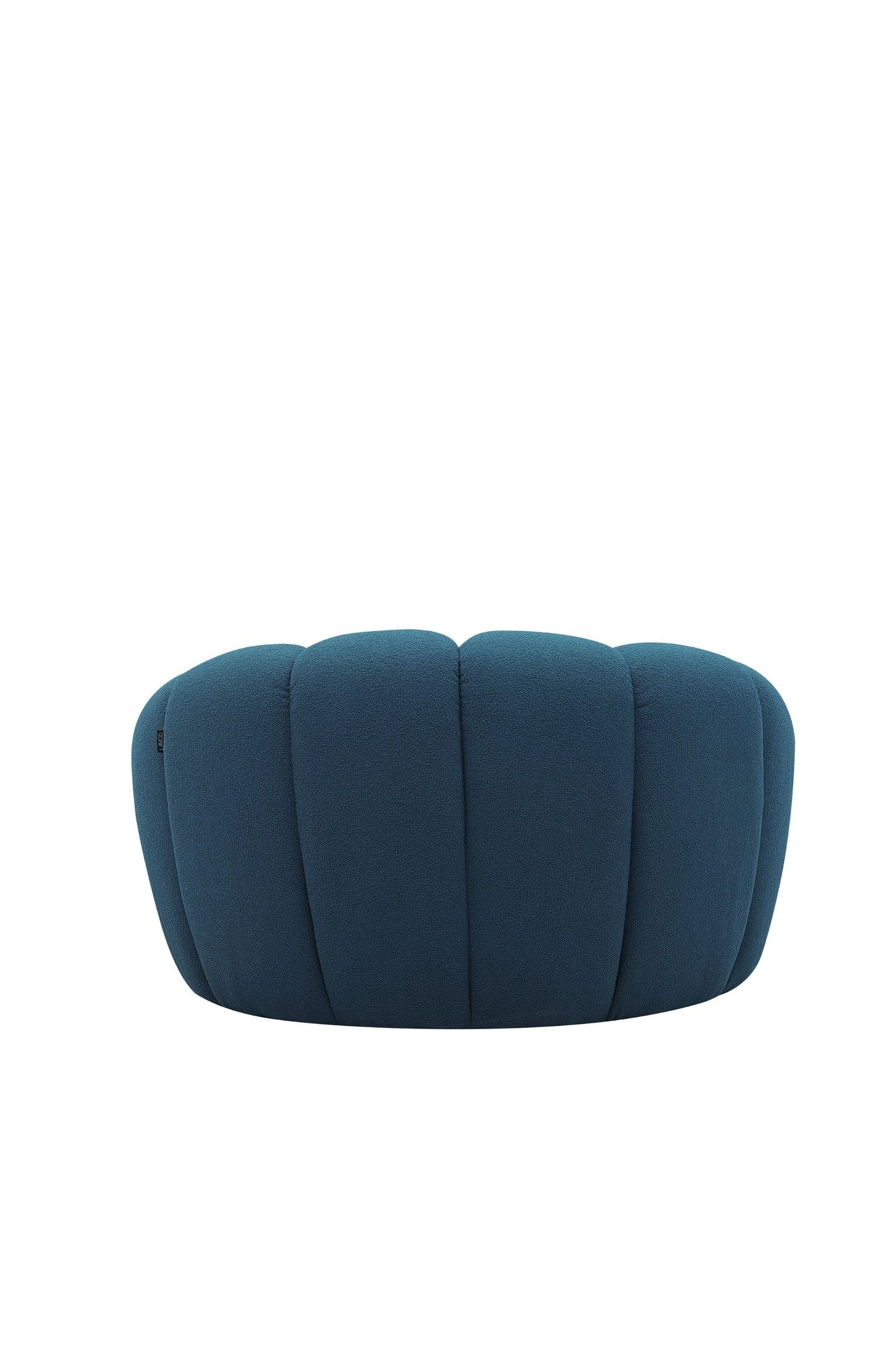 Divani Casa Yolonda - Modern Curved Dark Teal Fabric Chair