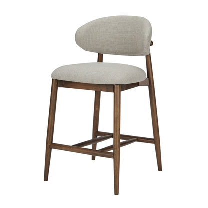 Modrest Blum Modern Beige Linen Counter Chair – A Stylish and Functional Addition to Your Contemporary Space