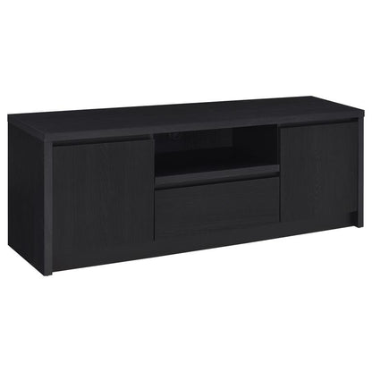 Winfield 3-Piece Black Entertainment Center with 60-Inch TV Stand – Modern Media Console Set