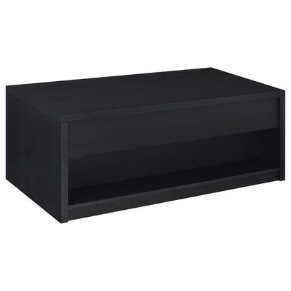 Knapp 3-Piece Black Lift-Top Coffee Table Set – Modern Storage & Functionality