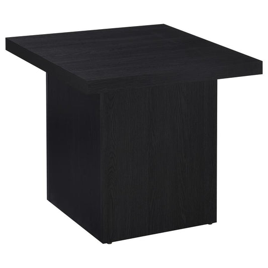 Max Modern Black Square End Table – Engineered Laminate Side Table