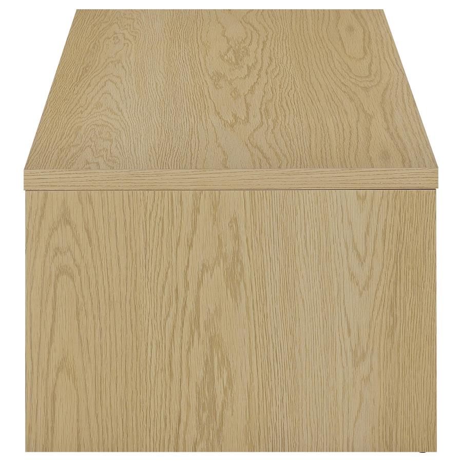 Canoga Light Oak Engineered Wood Lift Top Coffee Table - Functional Living Room Furniture