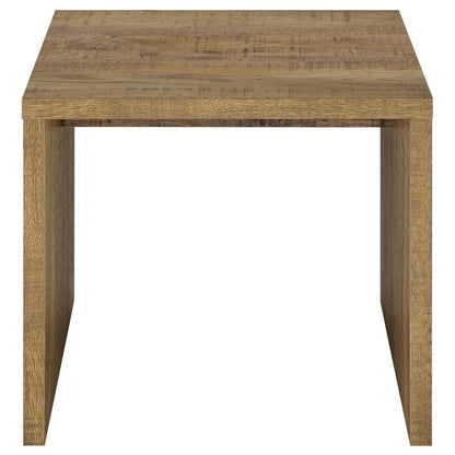 Canoga Light Oak Engineered Wood Accent Side End Table - Modern Living Room Furniture