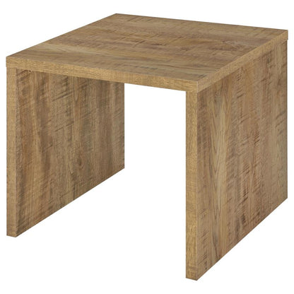 Canoga Light Oak Engineered Wood Accent Side End Table - Modern Living Room Furniture