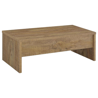 Canoga Light Oak Engineered Wood Lift Top Coffee Table - Functional Living Room Furniture