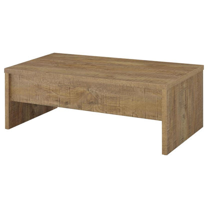 Canoga Light Oak Engineered Wood Lift Top Coffee Table - Functional Living Room Furniture