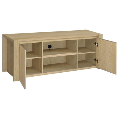 Laurelton 3-Piece Entertainment Center TV Stand in Light Oak - Modern Media Console
