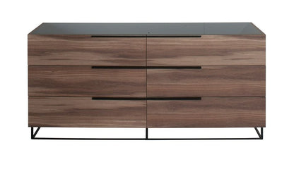 Matteo Italian Walnut Soft-Closing Drawers Dresser
