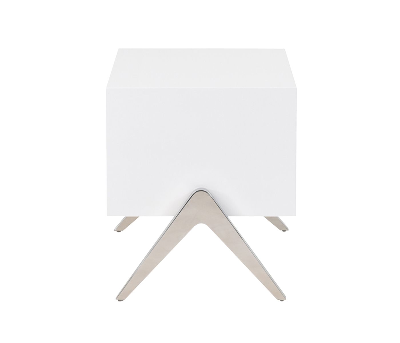 Candid White High Gloss Nightstand