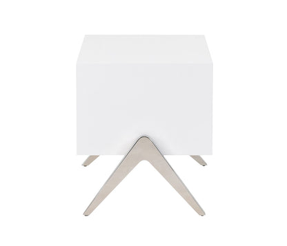 Candid White High Gloss Nightstand