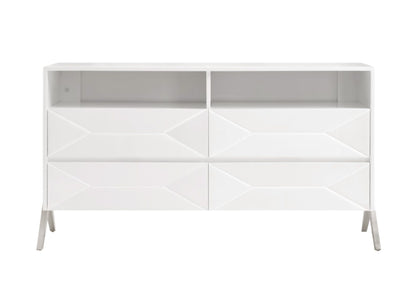 Candid White High Gloss Dresser
