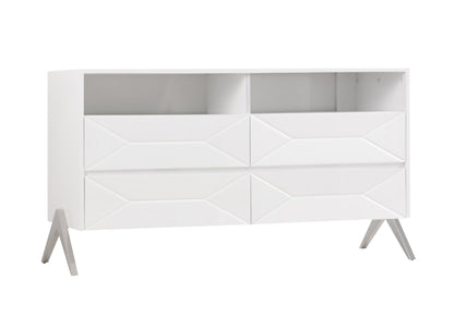 Candid White High Gloss Dresser