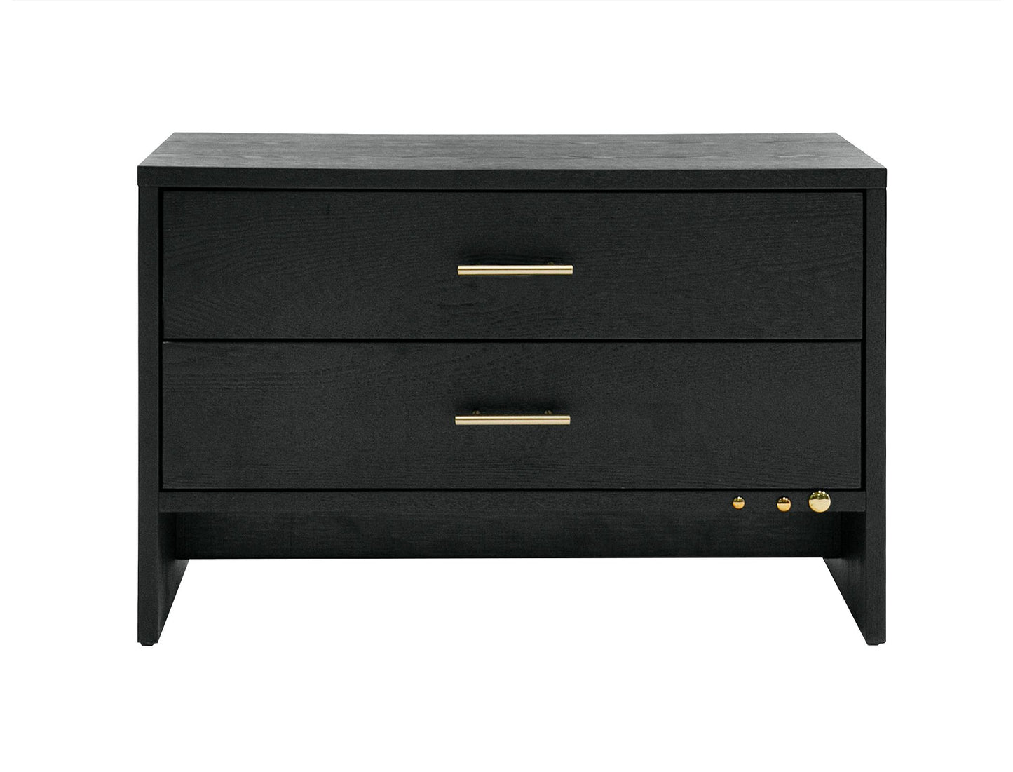 Wales Grey Ash Two Drawer Nightstand
