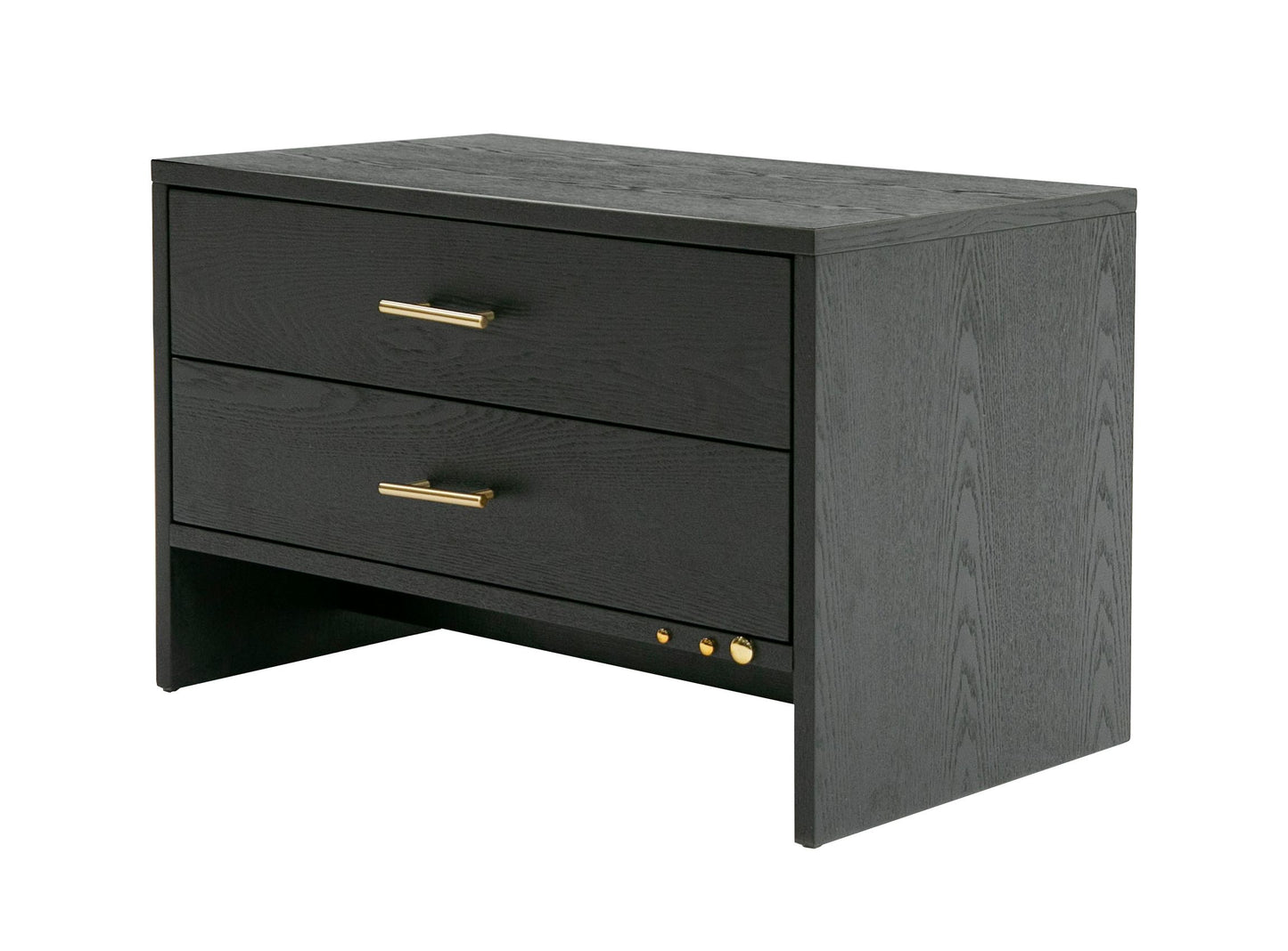 Wales Grey Ash Two Drawer Nightstand