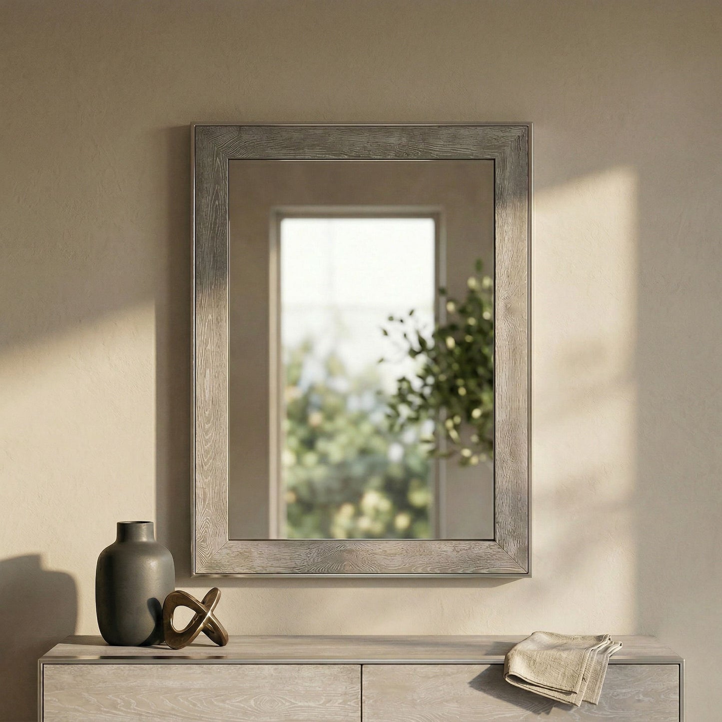 Arlene Grey Elm and Stainless Steel Bedroom Set
