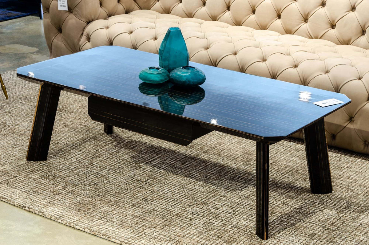 Chadwick Ebony and Rose Gold Coffee Table