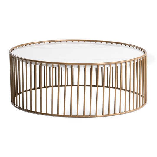 Eleanor Round Marble Coffee Table
