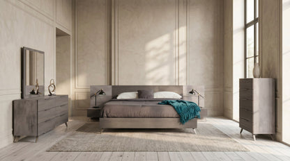 Bronx Italian Faux Concrete and Grey Chest