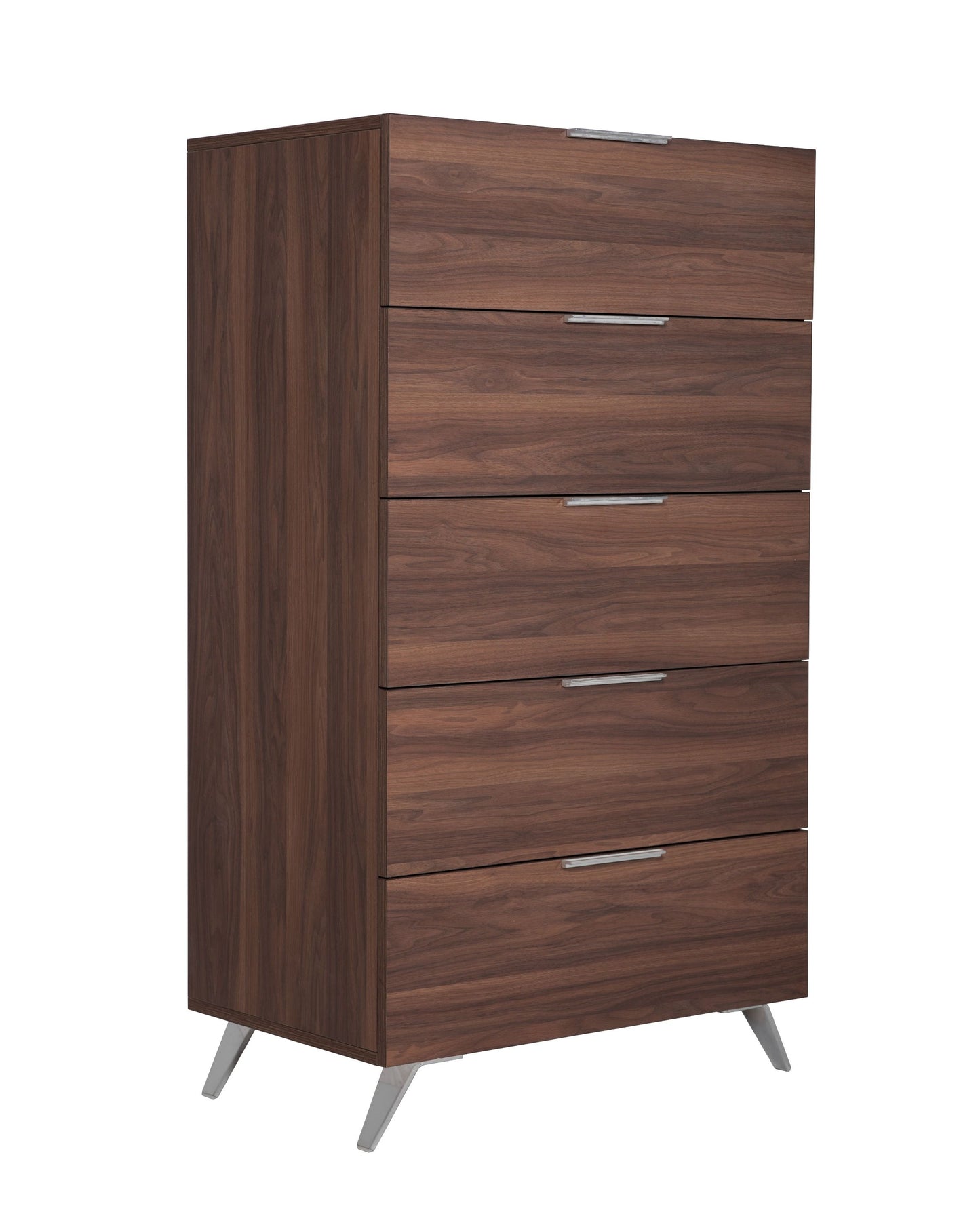 Brooklyn Italian Walnut 5 Drawers Chest