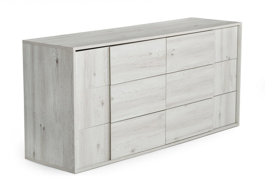 Nova Domus Asus Italian Modern White Washed Oak Dresser