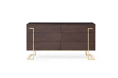 Moontide 6-Drawer Smoked ash Dresser