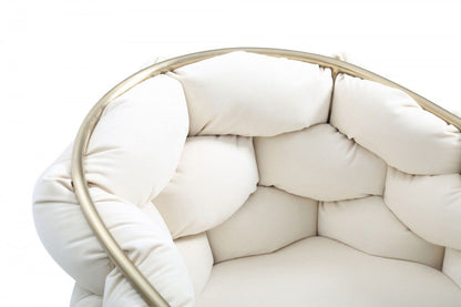 Modrest Debra Modern Off-White Fabric Dining Chair