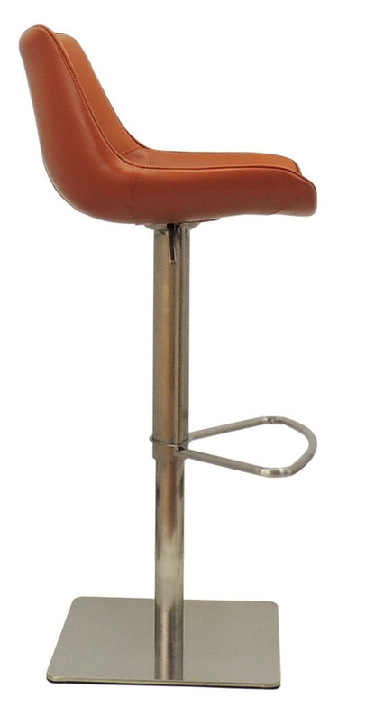 Modrest Hopkin - Modern Cognac Eco-Leather Bar Stool