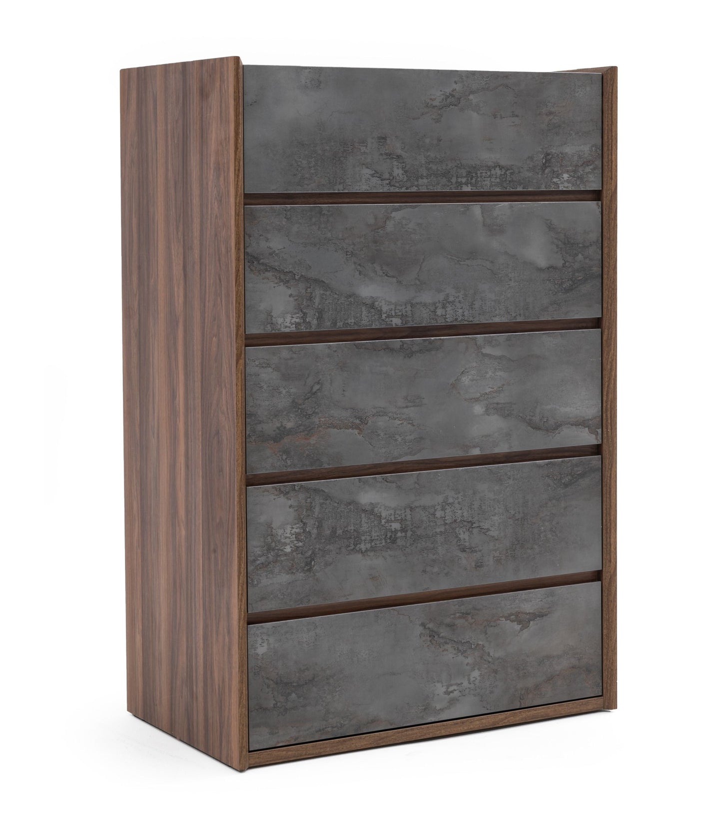 Rado Walnut and Stucco Vertical Chest