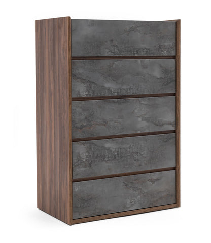 Rado Walnut and Stucco Vertical Chest