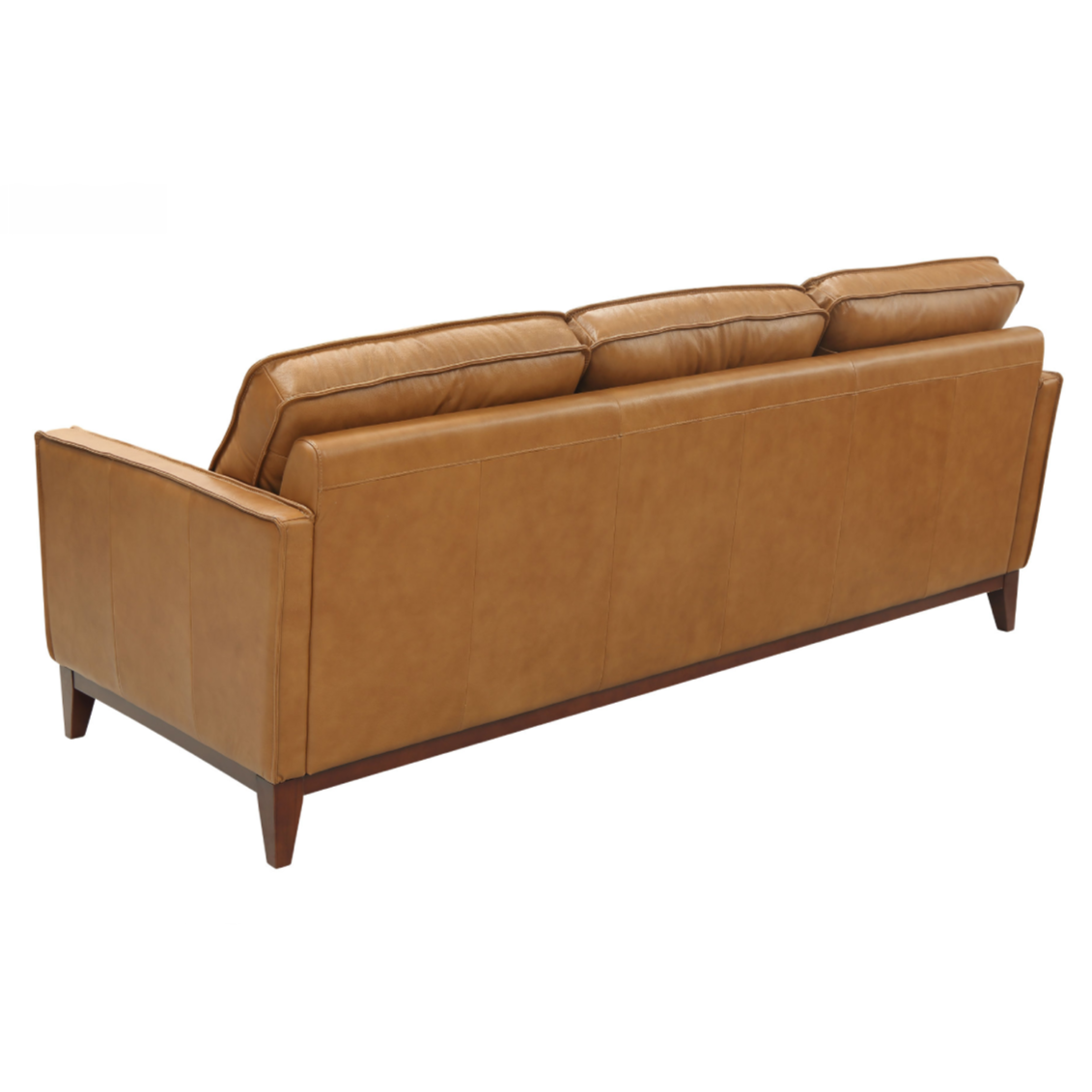 Naylor Brown Italian Leather Split Sofa