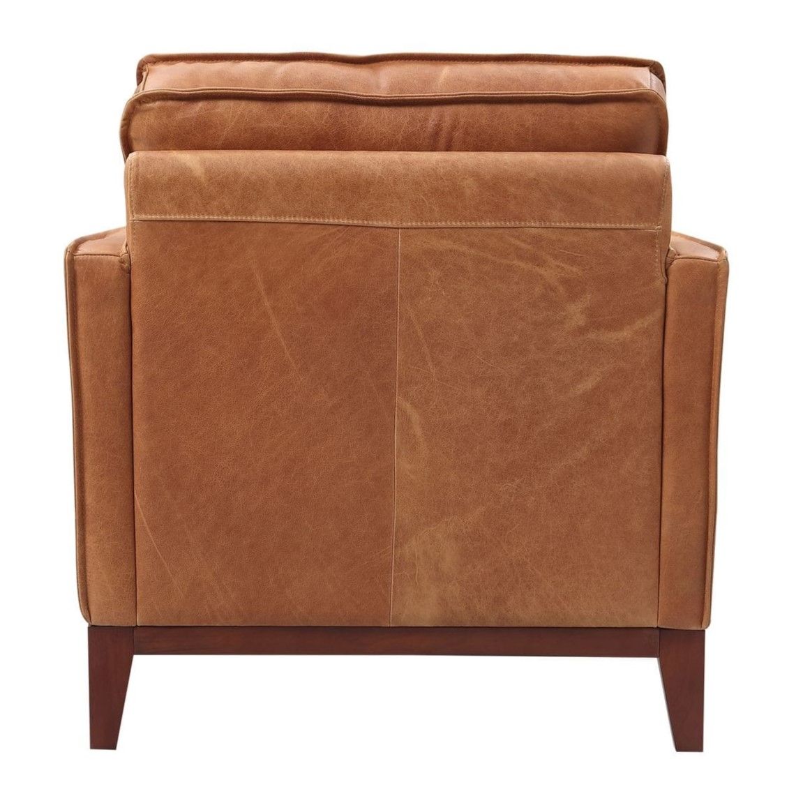 Naylor Brown Italian Leather Split Chair